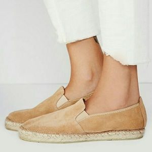FREE PEOPLE Suede Espadrilles Size 7 GUC